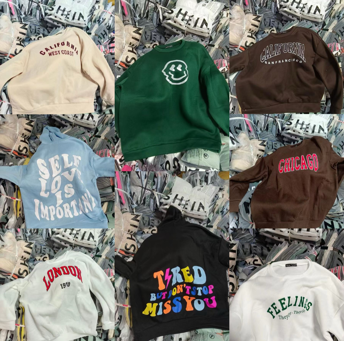 Mixed Casual Printed Sweatshirts（杂款休闲印花卫衣）